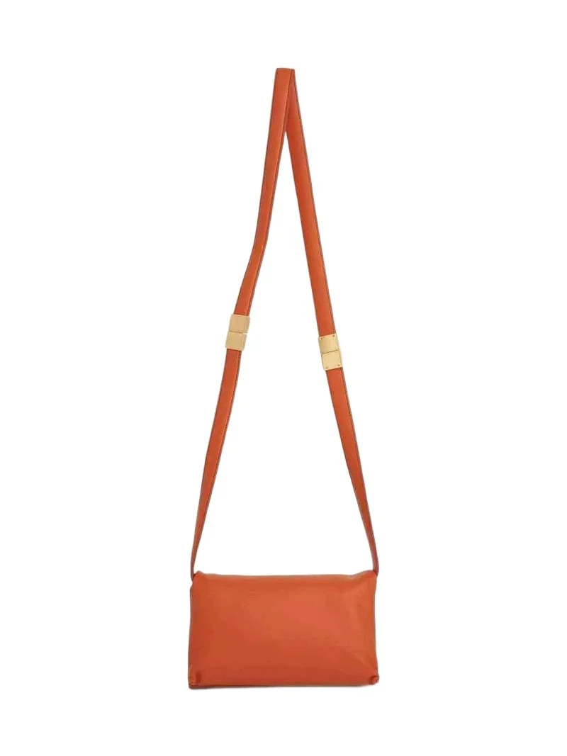 Prisma Small Leather Bag in Chili