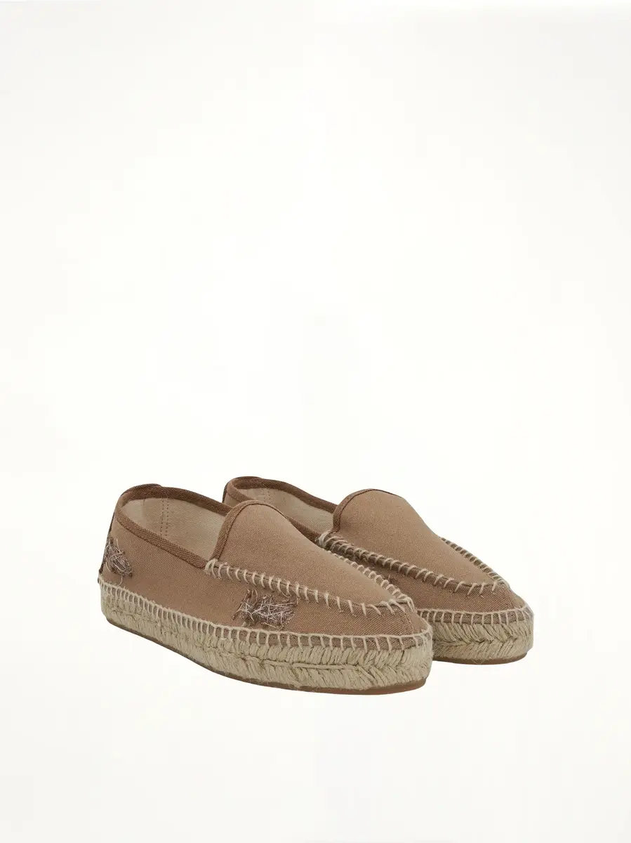 Maison Margiela Embroidered Espadrilles in Chamois | Thumbnail 3 Maison Margiela Embroidered Espadrilles in Chamois | Thumbnail 3