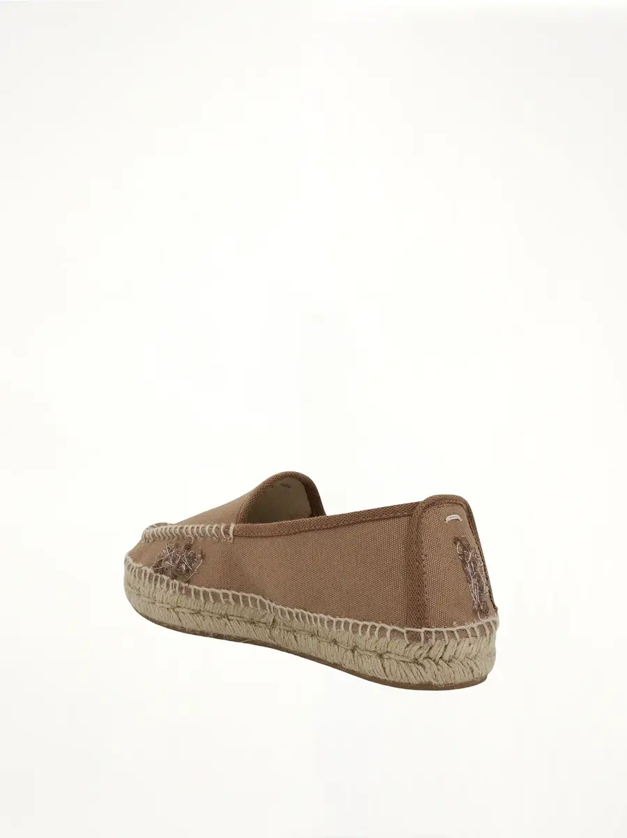 Maison Margiela Embroidered Espadrilles in Chamois | Thumbnail 4 Maison Margiela Embroidered Espadrilles in Chamois | Thumbnail 4