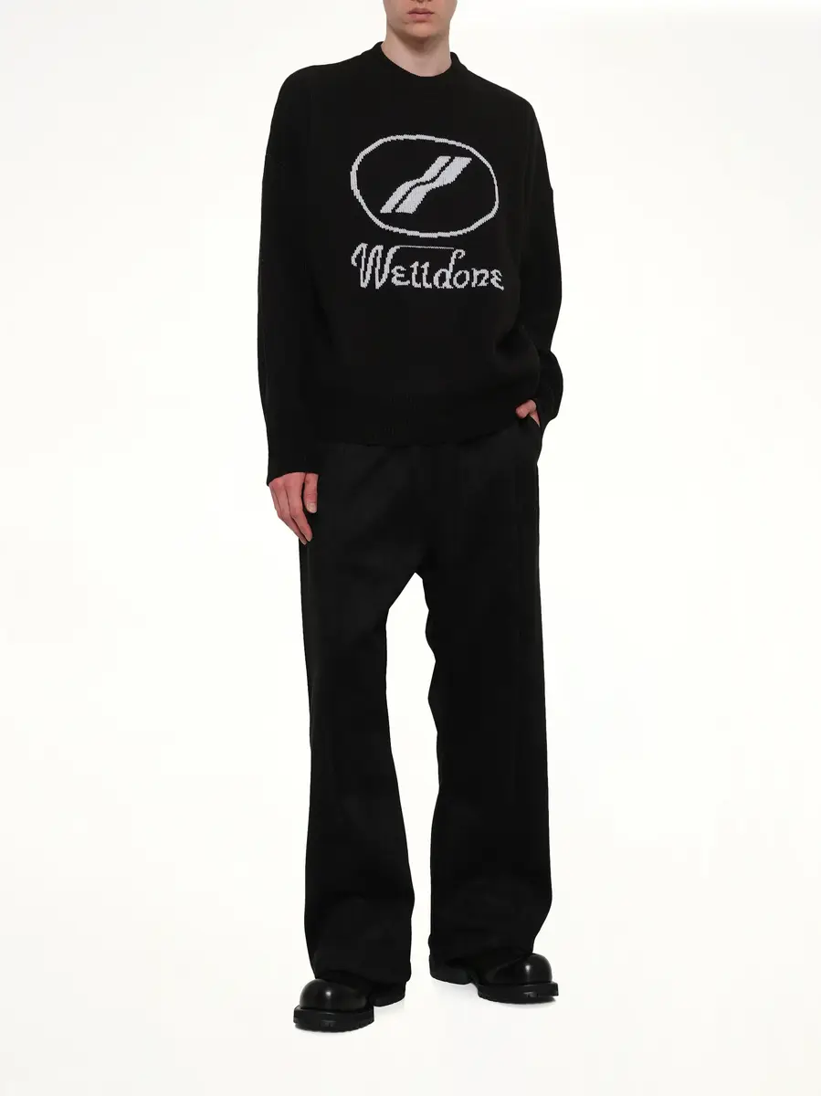 We11Done Logo Jacquard Intarsia Sweater | Thumbnail 4 We11Done Logo Jacquard Intarsia Sweater | Thumbnail 4