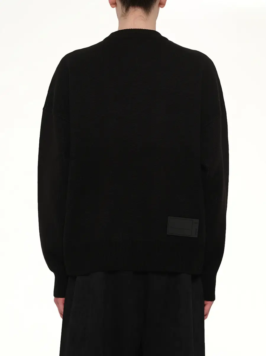 We11Done Logo Jacquard Intarsia Sweater | Thumbnail 5 We11Done Logo Jacquard Intarsia Sweater | Thumbnail 5
