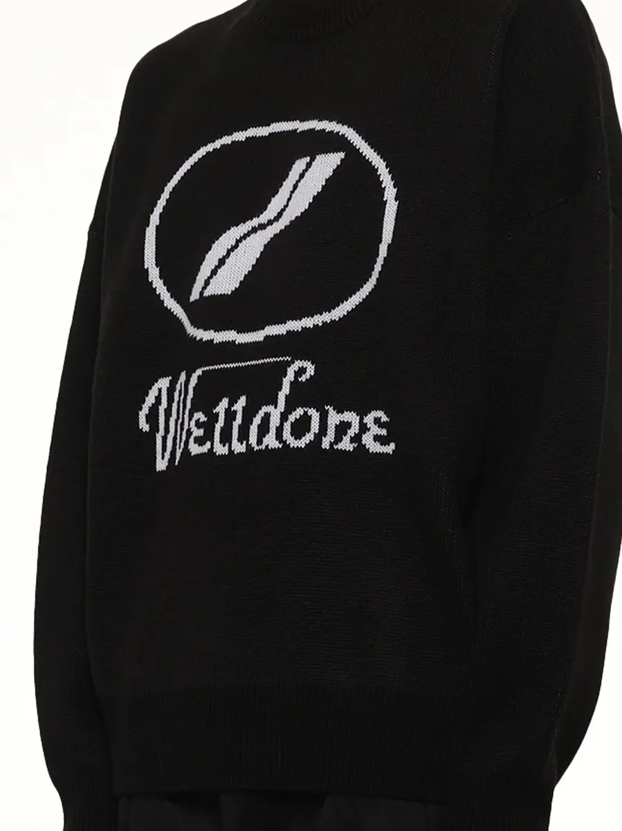 We11Done Logo Jacquard Intarsia Sweater | Thumbnail 6 We11Done Logo Jacquard Intarsia Sweater | Thumbnail 6
