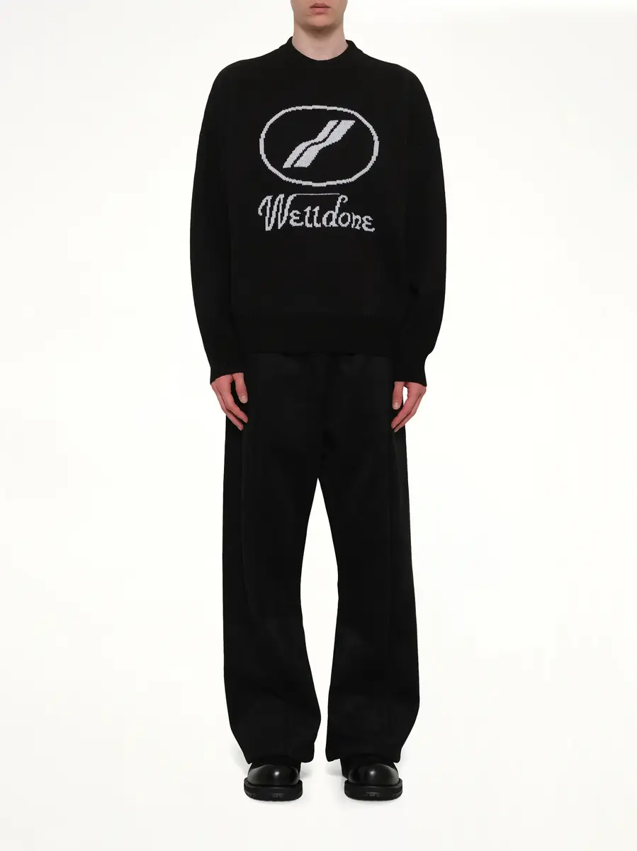 We11Done Logo Jacquard Intarsia Sweater | Thumbnail 7 We11Done Logo Jacquard Intarsia Sweater | Thumbnail 7