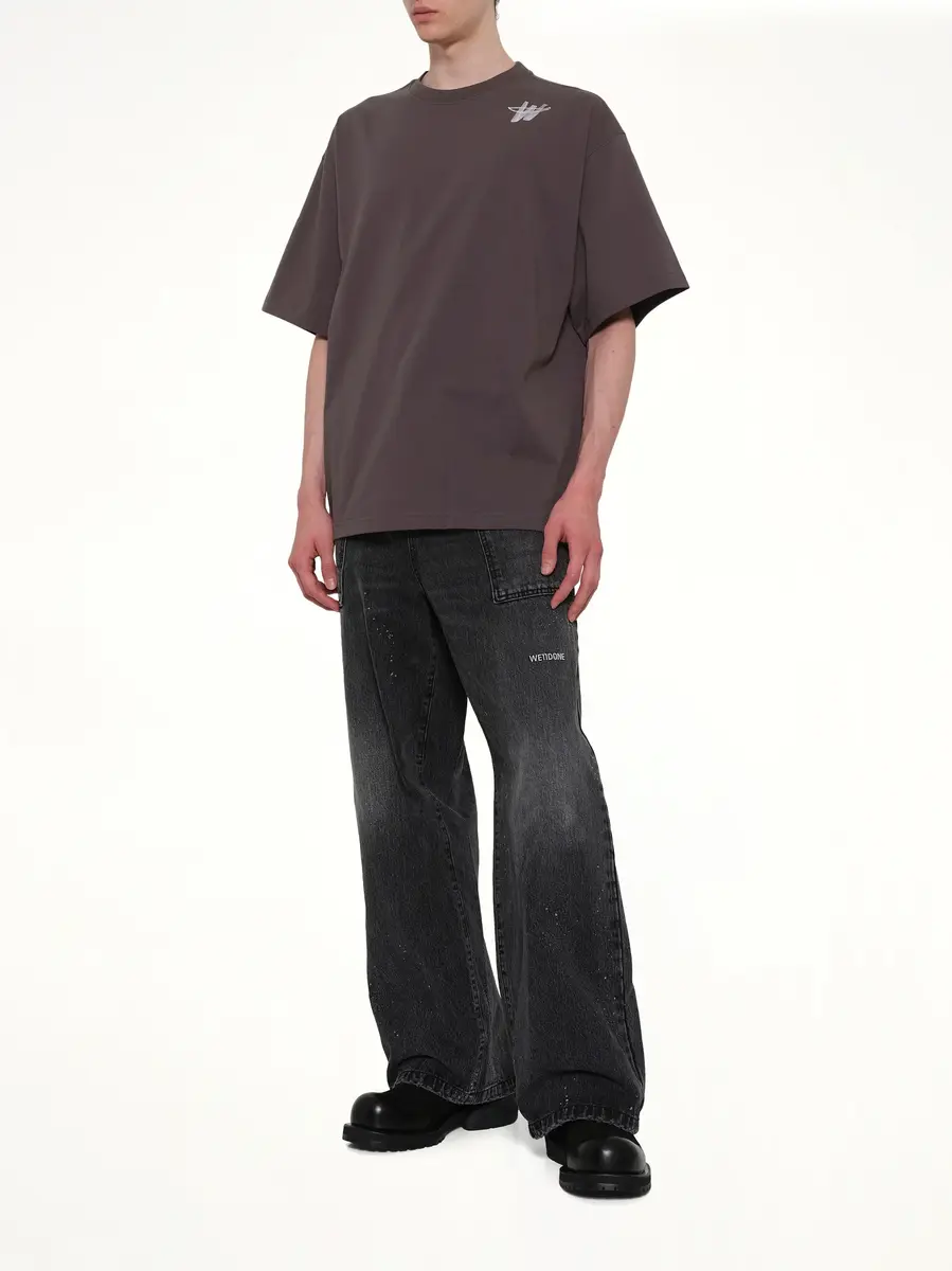 We11Done Cotton WD Logo T-shirt in Charcoal | Thumbnail 4 We11Done Cotton WD Logo T-shirt in Charcoal | Thumbnail 4