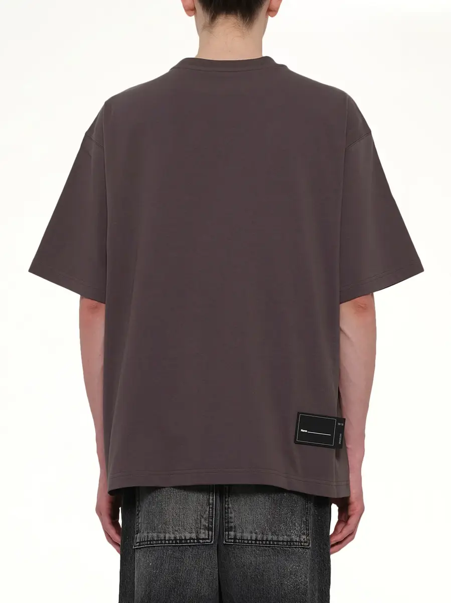 We11Done Cotton WD Logo T-shirt in Charcoal | Thumbnail 5 We11Done Cotton WD Logo T-shirt in Charcoal | Thumbnail 5