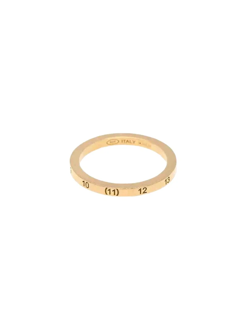 Maison Margiela Numerical 2mm Ring in Yellow Gold