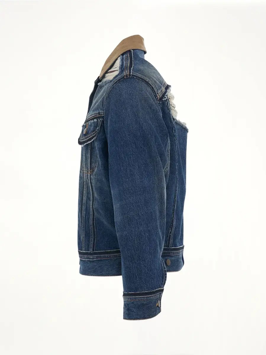 Maison Margiela Oversize Deconstruction Cut-out Denim Jacket | Thumbnail 2 Maison Margiela Oversize Deconstruction Cut-out Denim Jacket | Thumbnail 2