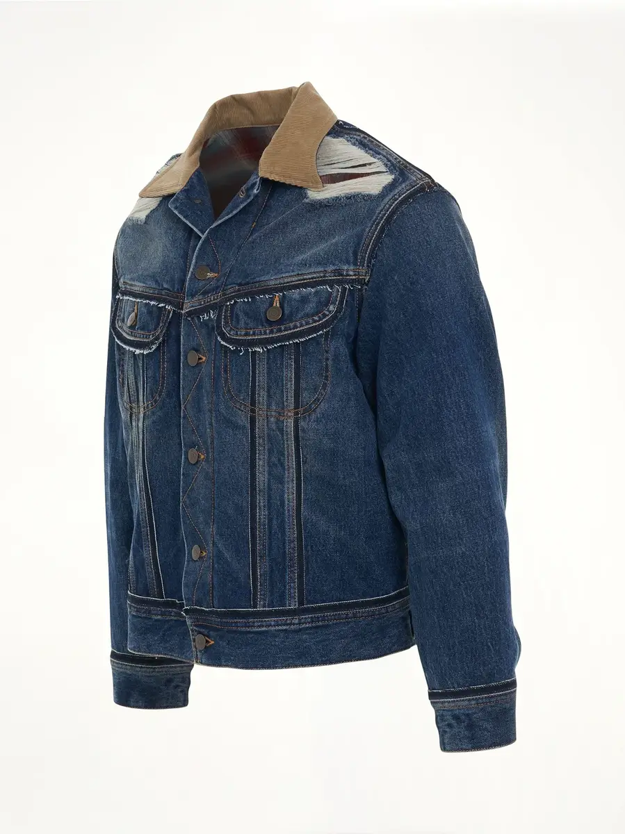 Maison Margiela Oversize Deconstruction Cut-out Denim Jacket | Thumbnail 3 Maison Margiela Oversize Deconstruction Cut-out Denim Jacket | Thumbnail 3