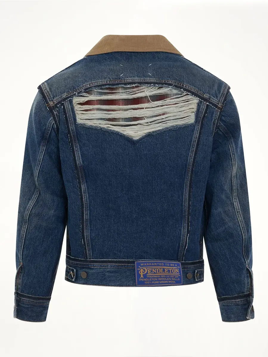 Maison Margiela Oversize Deconstruction Cut-out Denim Jacket | Thumbnail 4 Maison Margiela Oversize Deconstruction Cut-out Denim Jacket | Thumbnail 4