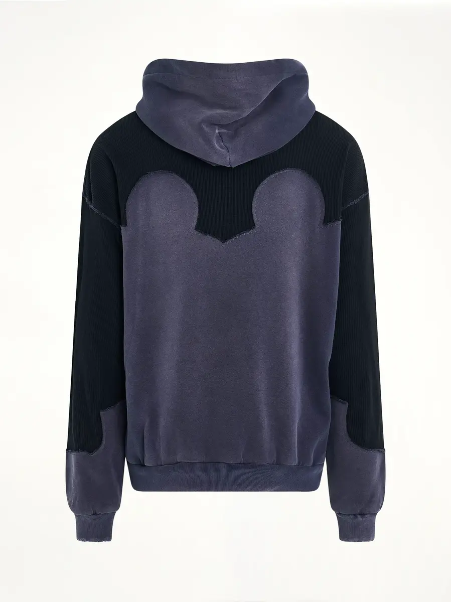 Maison Margiela Desconstruction Hoodie in Vintage Blue | Thumbnail 4 Maison Margiela Desconstruction Hoodie in Vintage Blue | Thumbnail 4