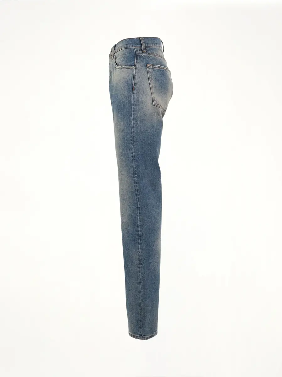 Maison Margiela Relaxed Fit Jeans in Light Indigo | Thumbnail 2 Maison Margiela Relaxed Fit Jeans in Light Indigo | Thumbnail 2