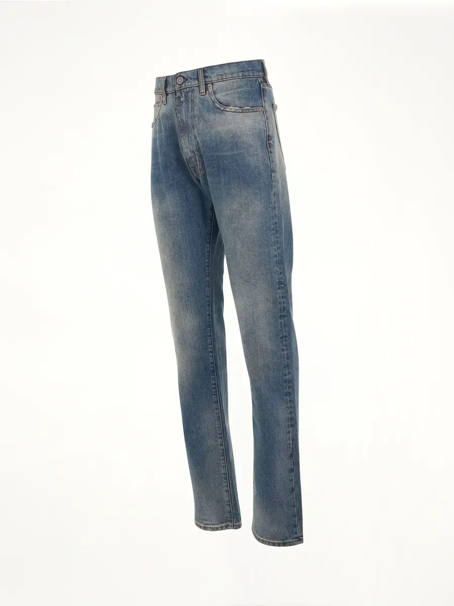 Maison Margiela Relaxed Fit Jeans in Light Indigo | Thumbnail 3 Maison Margiela Relaxed Fit Jeans in Light Indigo | Thumbnail 3
