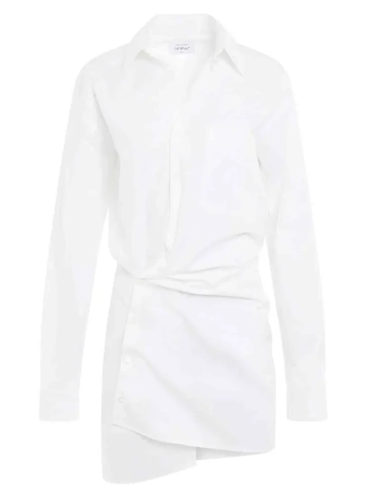 Poplin Twist Shirt Dress Poplin Twist Shirt Dress