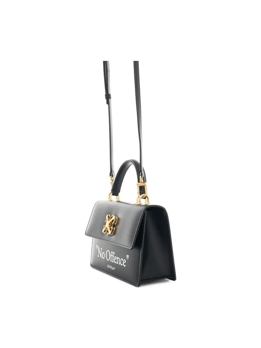 Off-White Jitney 1.4 Top Handle Quote Bag In Colour Black/white | Thumbnail 2
