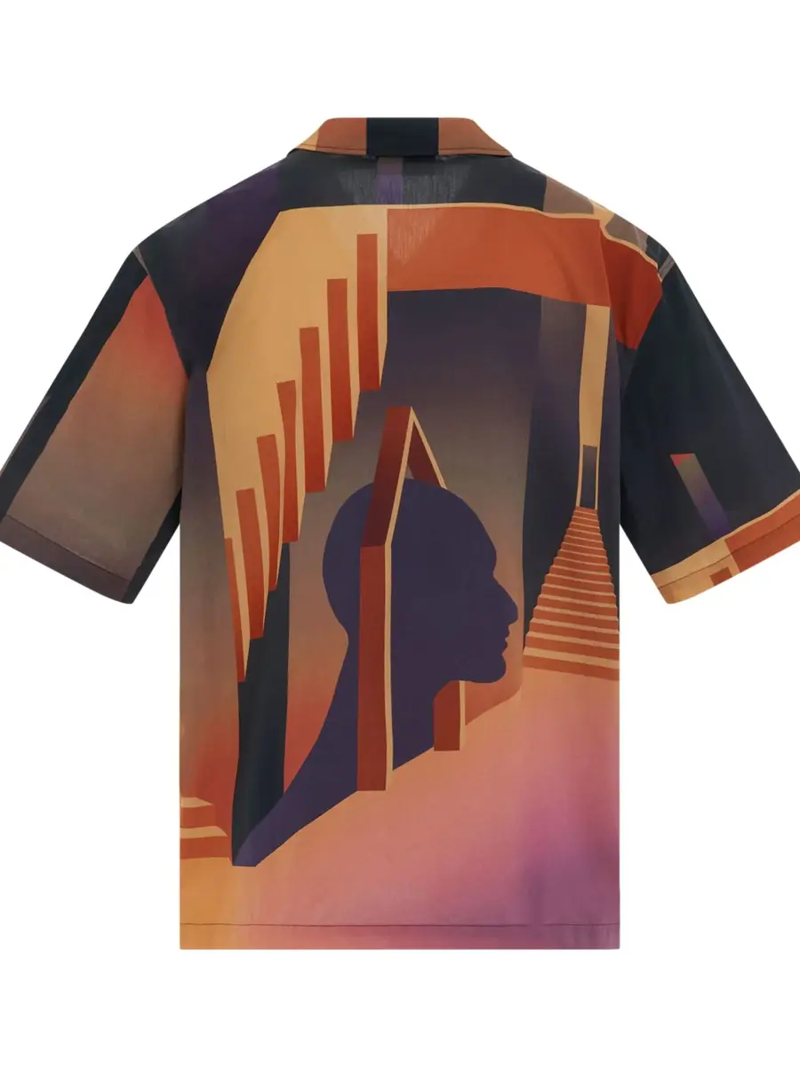 Egonlab Graphic Bowling Shirt in Warm Desert | Thumbnail 4 Egonlab Graphic Bowling Shirt in Warm Desert | Thumbnail 4