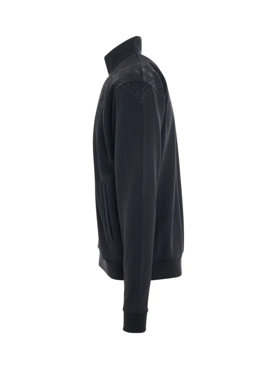 Marcelo Burlon Bandana Slim Track Jacket in Black/anthracite | Thumbnail 2