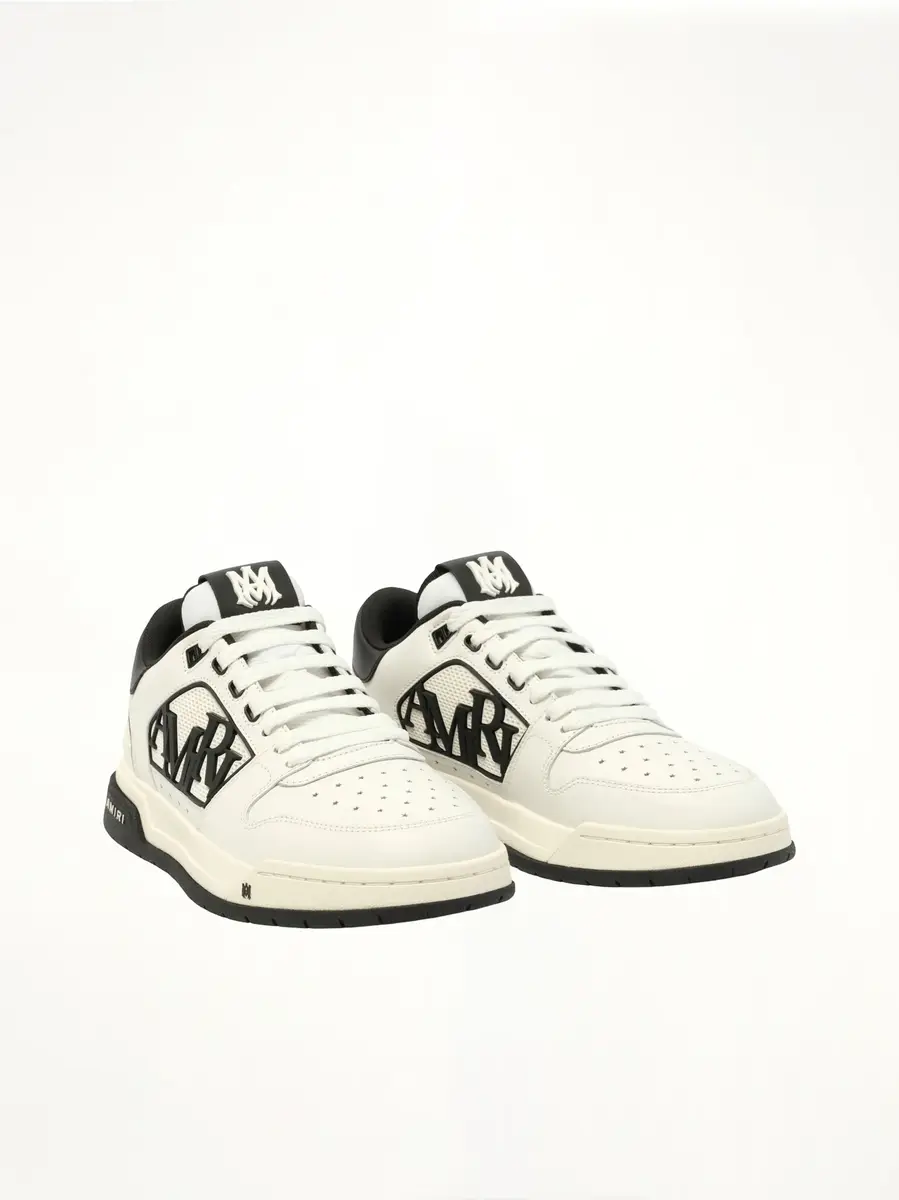 AMIRI Classic Low Sneaker in White/black | Thumbnail 3