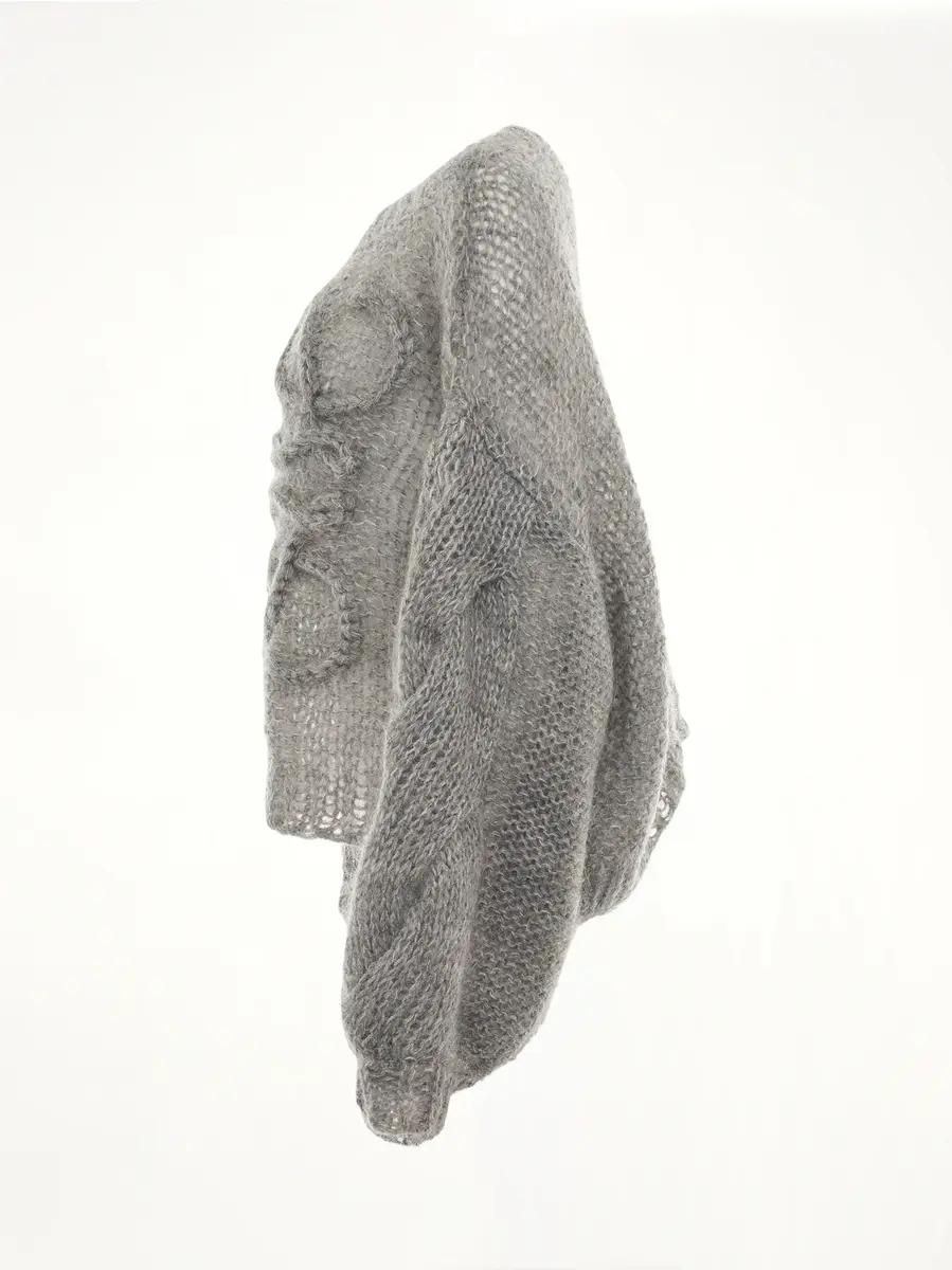 Loewe Anagram Mohair Sweater in Grey Melange | Thumbnail 2 Loewe Anagram Mohair Sweater in Grey Melange | Thumbnail 2