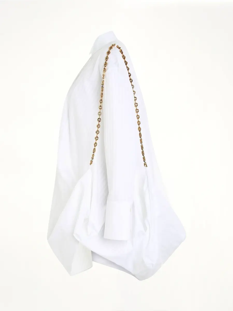 Loewe Chain Shirt Dress in Optic White | Thumbnail 2 Loewe Chain Shirt Dress in Optic White | Thumbnail 2