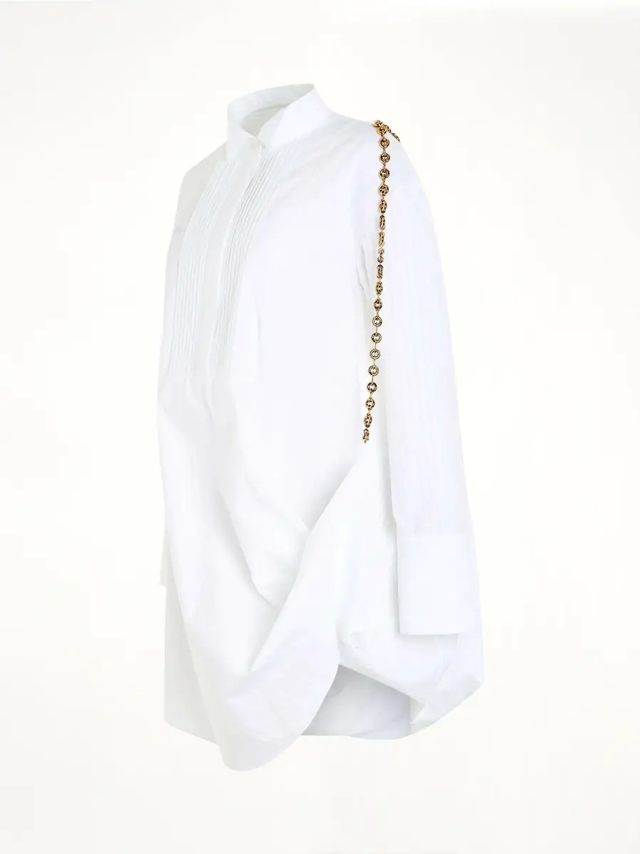 Loewe Chain Shirt Dress in Optic White | Thumbnail 3 Loewe Chain Shirt Dress in Optic White | Thumbnail 3