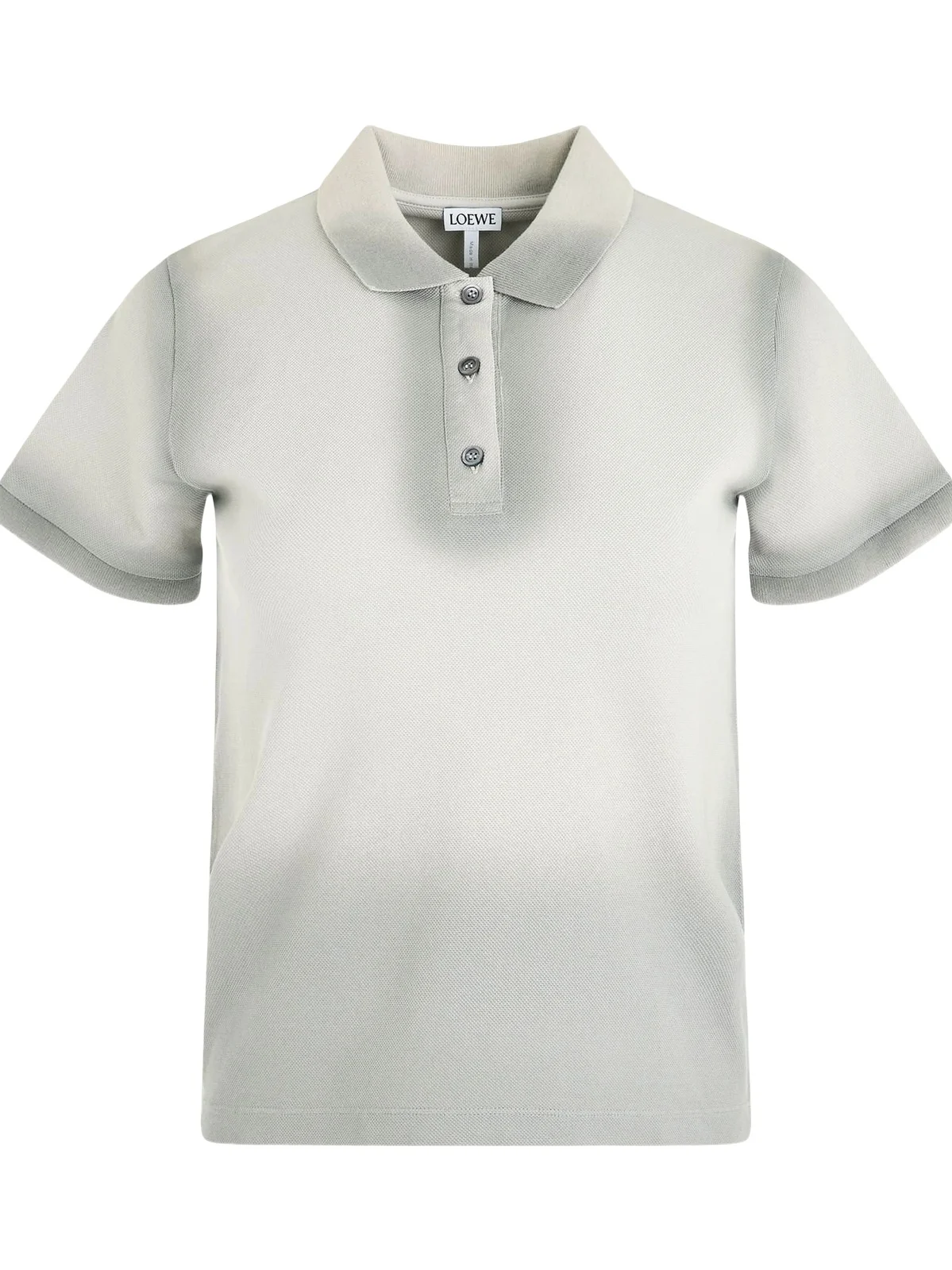 Loewe Cotton Polo Top in Cold Grey