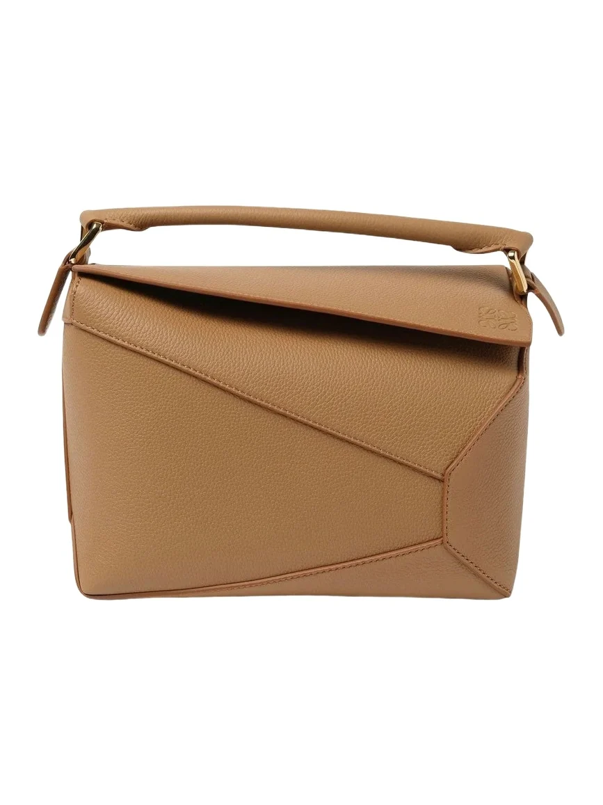 Loewe Small Puzzle Edge Bag in Toffee
