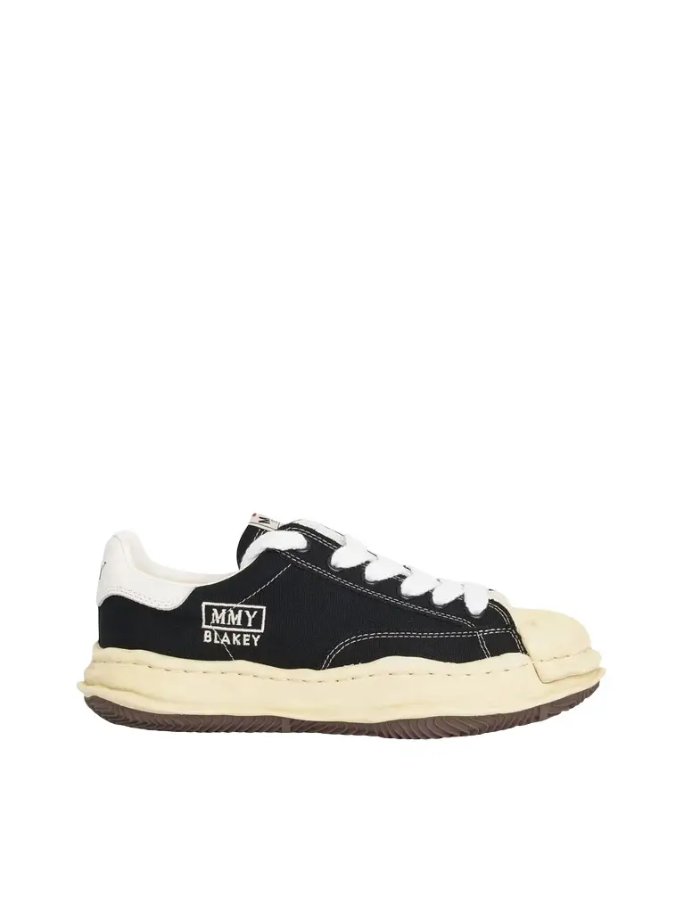 Maison MIHARA YASUHIRO Blakey OG Vintage Sneaker in Black/white Black