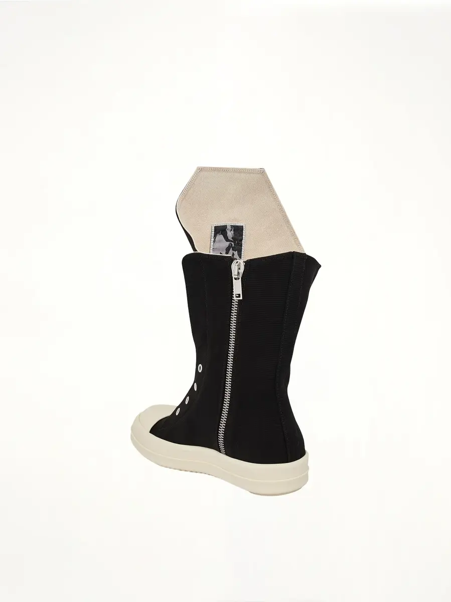 RICK OWENS DRKSHDW Boot Sneaker in Black/milk | Thumbnail 2