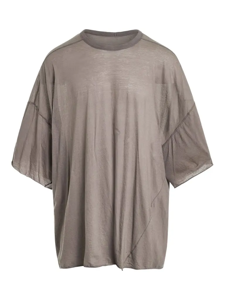 Rick Owens Tommy T-shirt in Dust Brown | Image 1 Rick Owens Tommy T-shirt in Dust Brown | Image 1