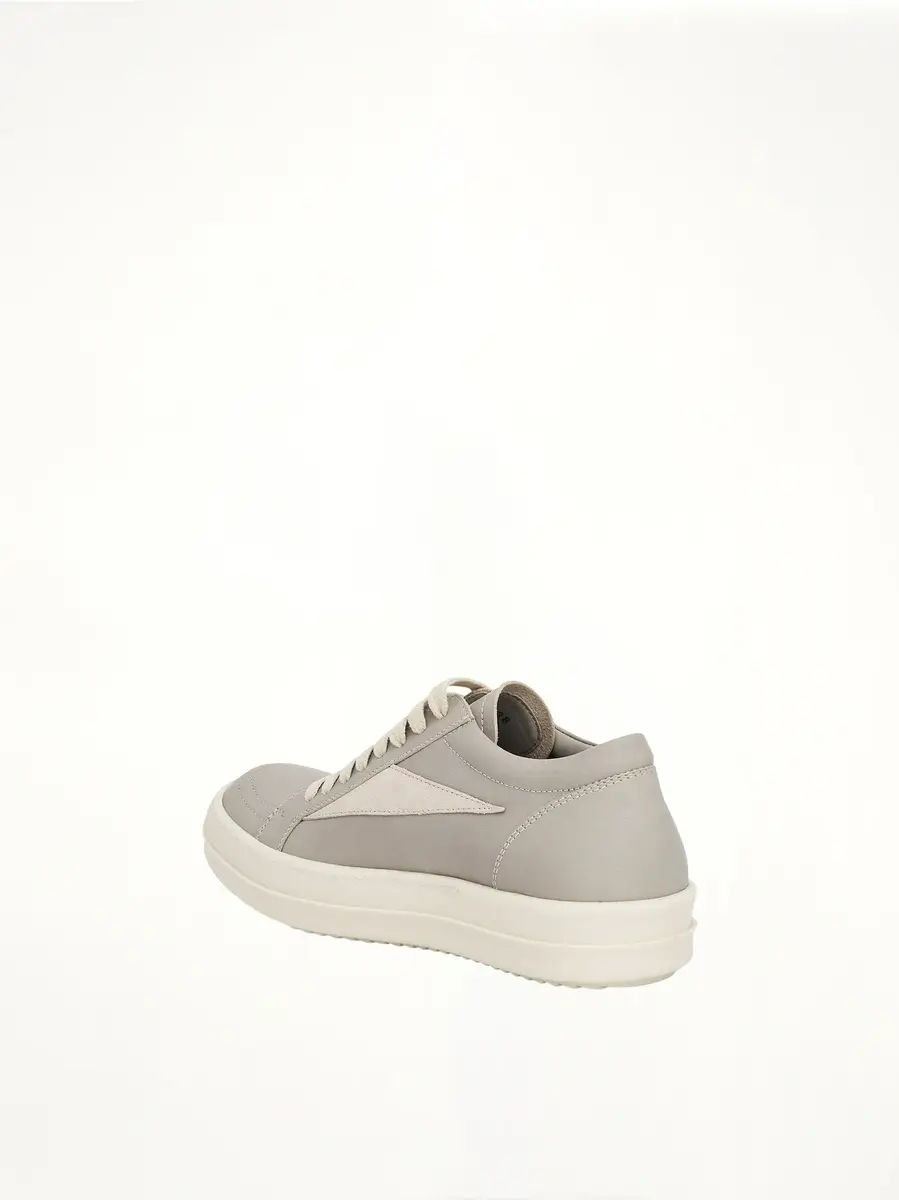 Rick Owens Women Vintage Leather Sneaker in Pearl/milk | Thumbnail 2 Rick Owens Women Vintage Leather Sneaker in Pearl/milk | Thumbnail 2
