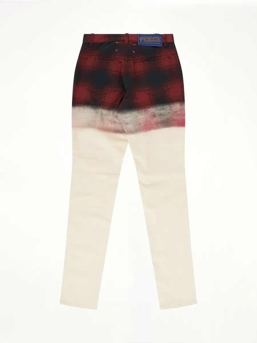 Maison Margiela Maison Margiela x Pendleton Checked Pants in Black/red | Thumbnail 3 Maison Margiela Maison Margiela x Pendleton Checked Pants in Black/red | Thumbnail 3