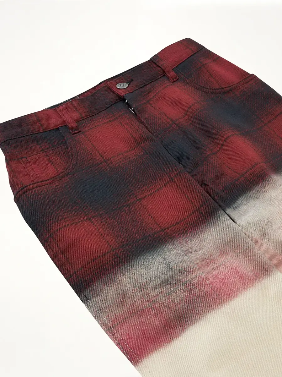 Maison Margiela Maison Margiela x Pendleton Checked Pants in Black/red | Thumbnail 5 Maison Margiela Maison Margiela x Pendleton Checked Pants in Black/red | Thumbnail 5