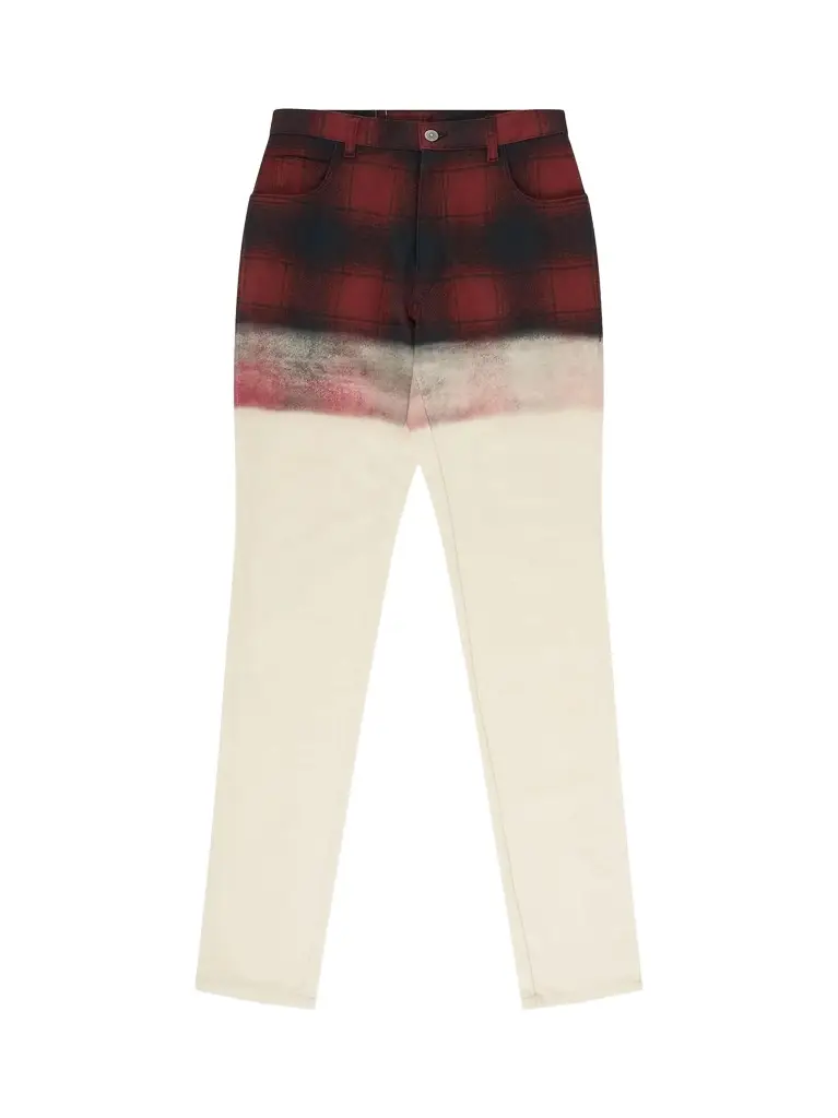 Maison Margiela Maison Margiela x Pendleton Checked Pants in Black/red Red | Image 1 Maison Margiela Maison Margiela x Pendleton Checked Pants in Black/red Red | Image 1