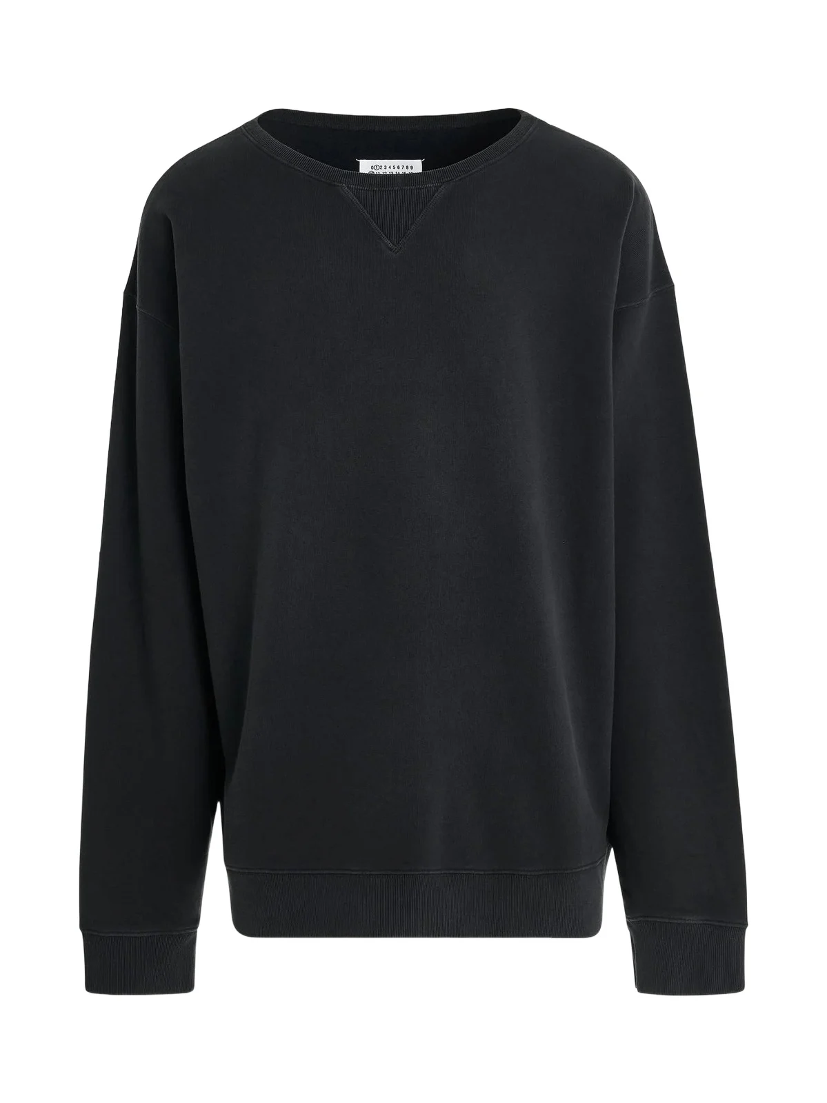 Open Neck Oversized Sweatshirt in Anthracite Open Neck Oversized Sweatshirt in Anthracite