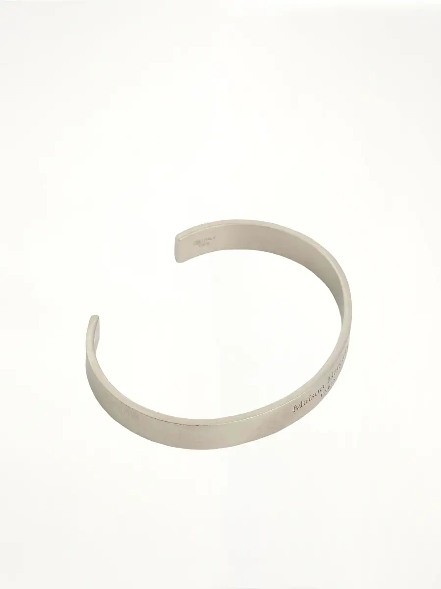 Maison Margiela Large Margiela Logo Cuff Bracelet | Thumbnail 2 Maison Margiela Large Margiela Logo Cuff Bracelet | Thumbnail 2