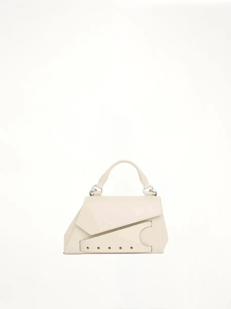 Maison Margiela Micro Snatched Asymmetric Bag in Greige | Thumbnail 3 Maison Margiela Micro Snatched Asymmetric Bag in Greige | Thumbnail 3