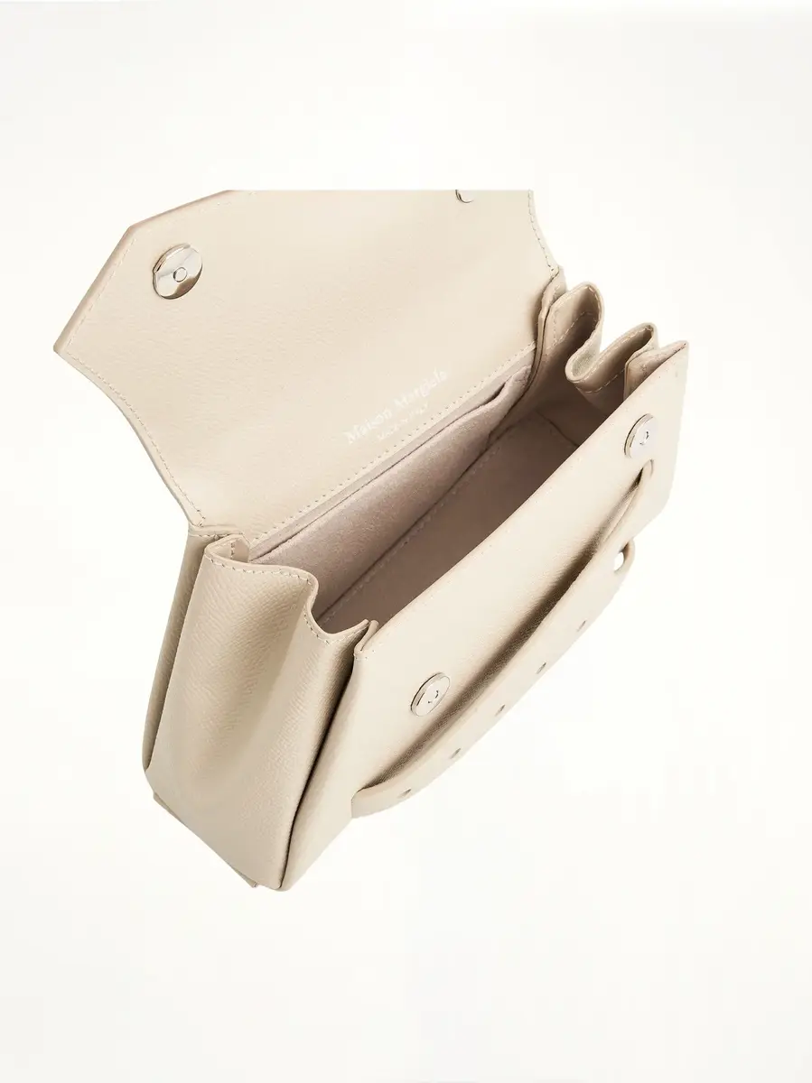 Maison Margiela Micro Snatched Asymmetric Bag in Greige | Thumbnail 5 Maison Margiela Micro Snatched Asymmetric Bag in Greige | Thumbnail 5