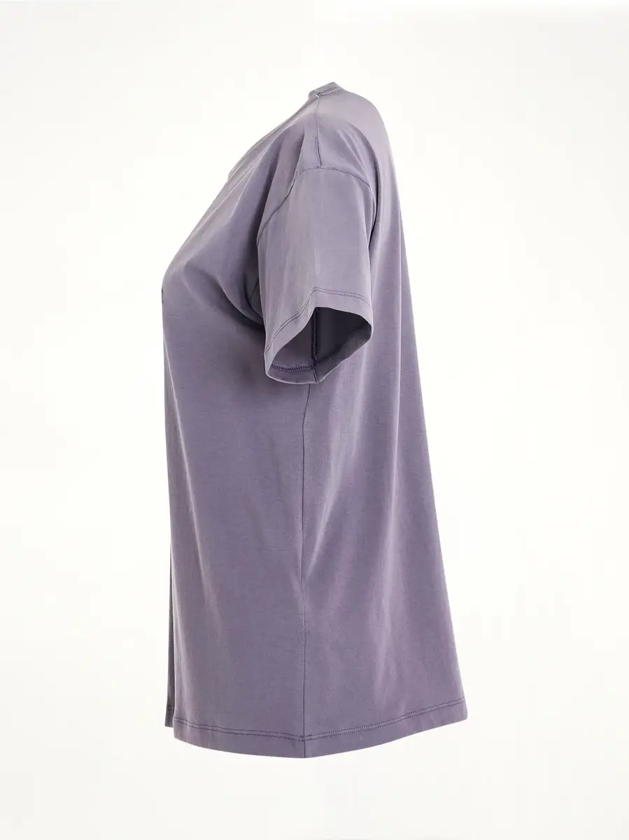 Maison Margiela Cotton Jersey Logo T-shirt in Washed Purple | Thumbnail 2 Maison Margiela Cotton Jersey Logo T-shirt in Washed Purple | Thumbnail 2