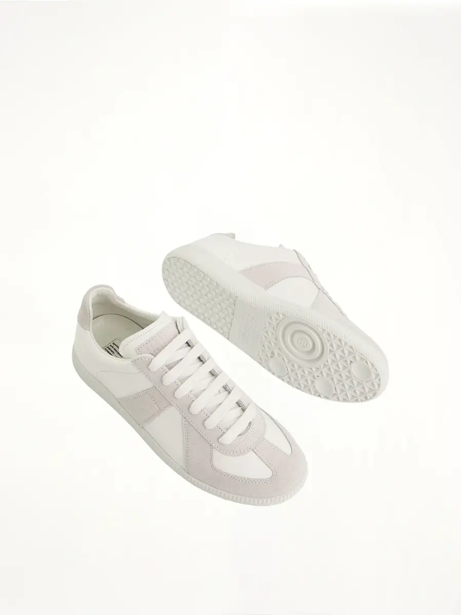 Maison Margiela Replica Leather Sneaker in Off White | Thumbnail 4 Maison Margiela Replica Leather Sneaker in Off White | Thumbnail 4