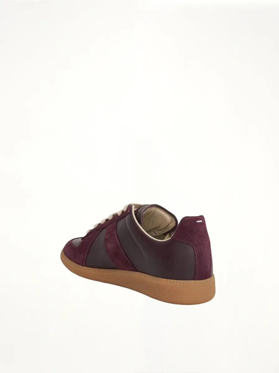 Maison Margiela Replica Leather Sneaker in Merlot | Thumbnail 2 Maison Margiela Replica Leather Sneaker in Merlot | Thumbnail 2