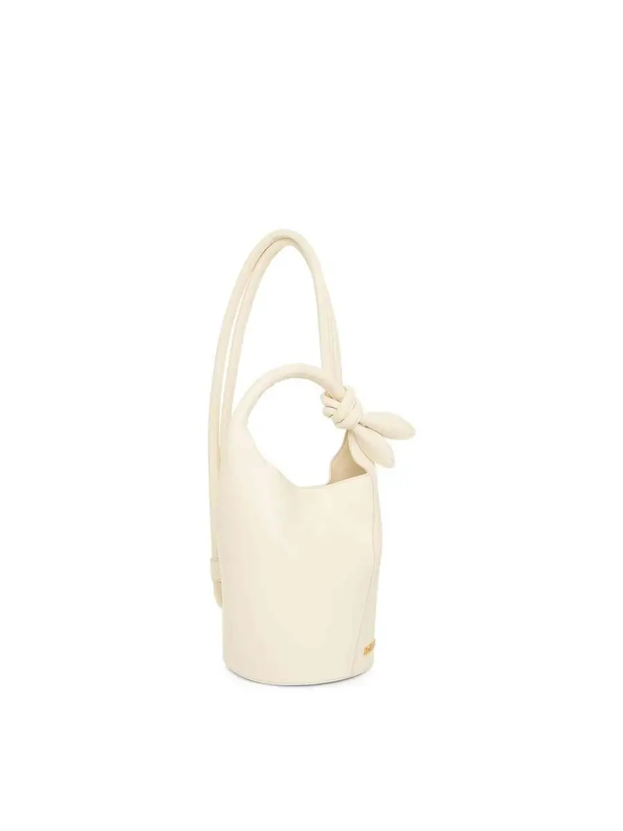 Jacquemus Le Petit Tourni Leather Bag in Light Ivory | Thumbnail 3