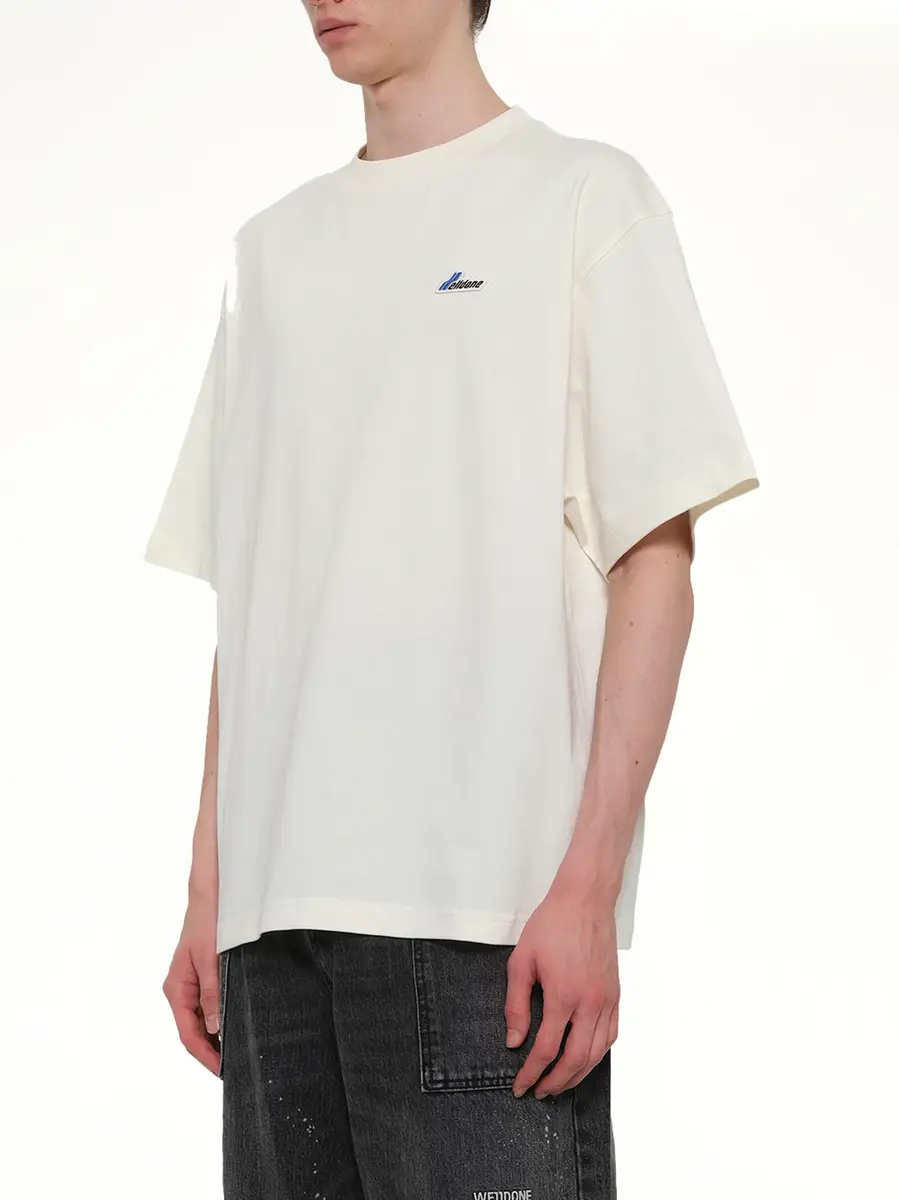 We11Done Wapen Logo T-shirt in Ivory White | Thumbnail 2
