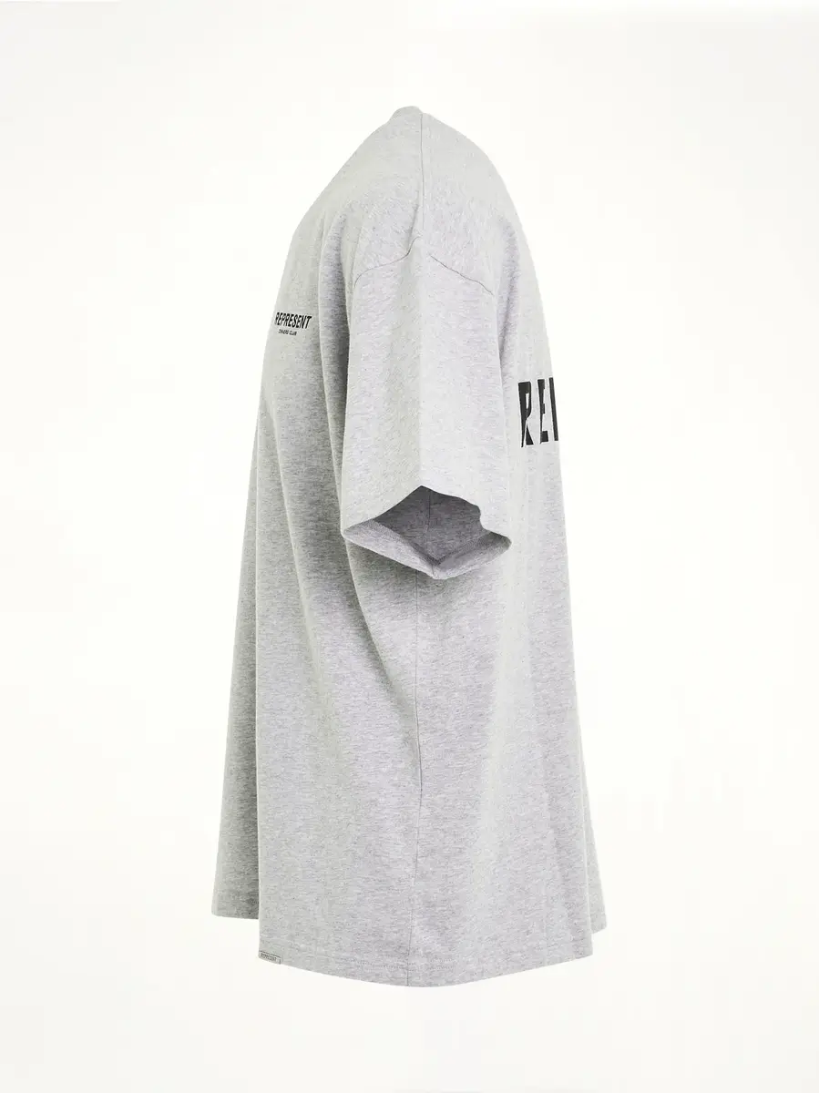 Represent New Represent Owners Club T-shirt in Ash Grey/black | Thumbnail 2