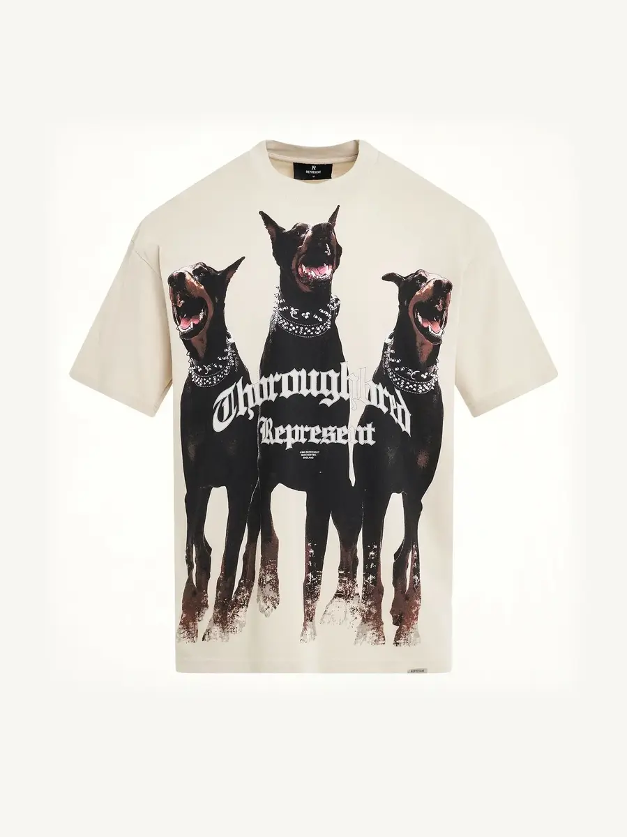 Represent Thoroughbred T-shirt in Vintage White | Thumbnail 3 Represent Thoroughbred T-shirt in Vintage White | Thumbnail 3