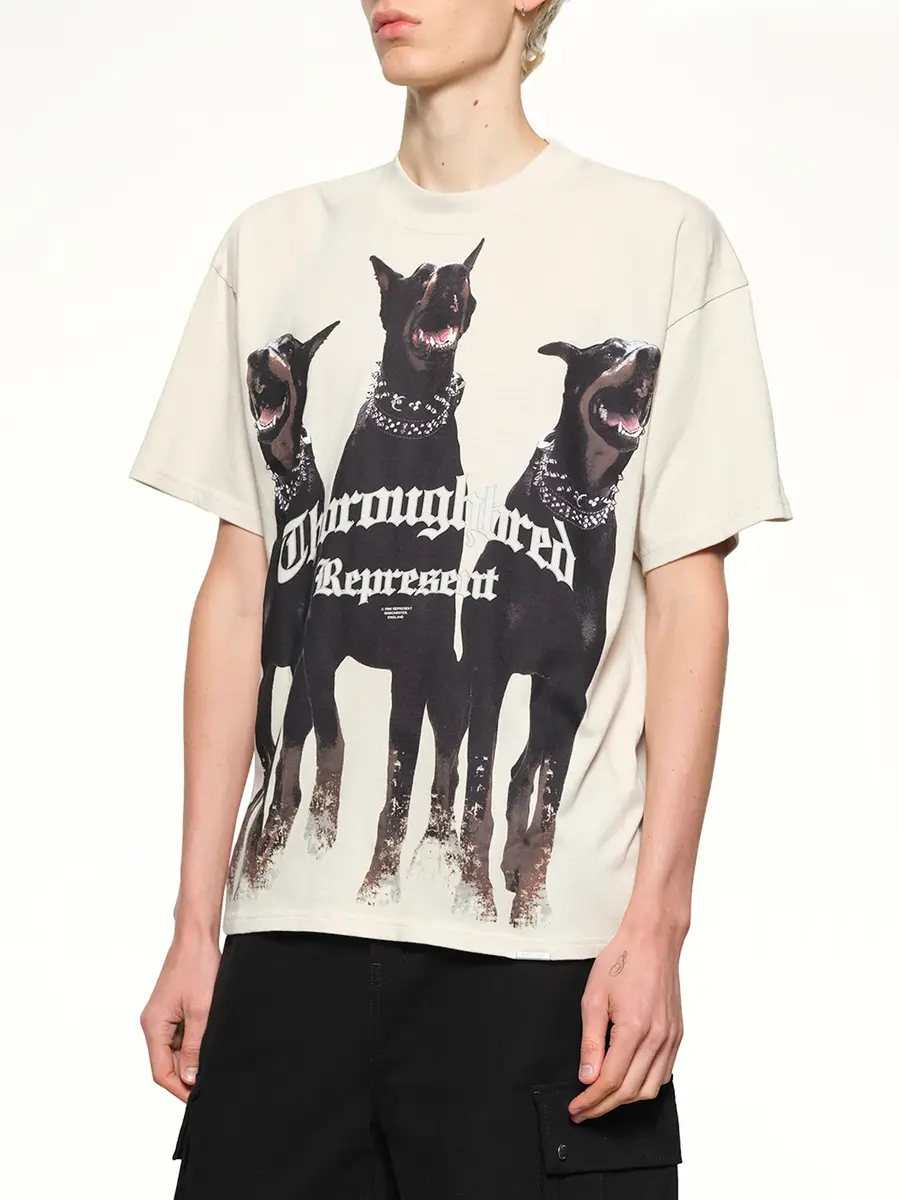 Represent Thoroughbred T-shirt in Vintage White | Thumbnail 6 Represent Thoroughbred T-shirt in Vintage White | Thumbnail 6