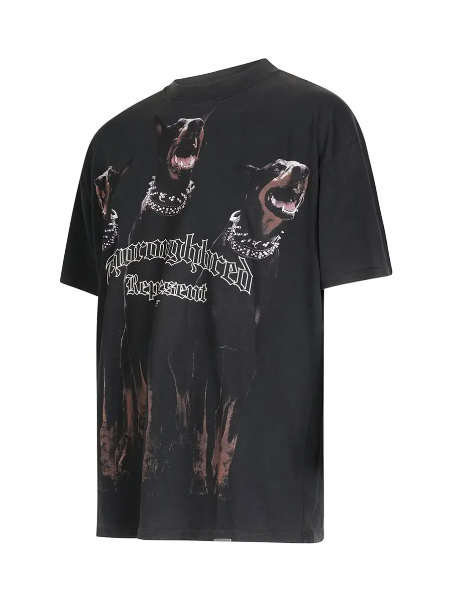 Represent Thoroughbred T-shirt in Vintage Black | Thumbnail 3