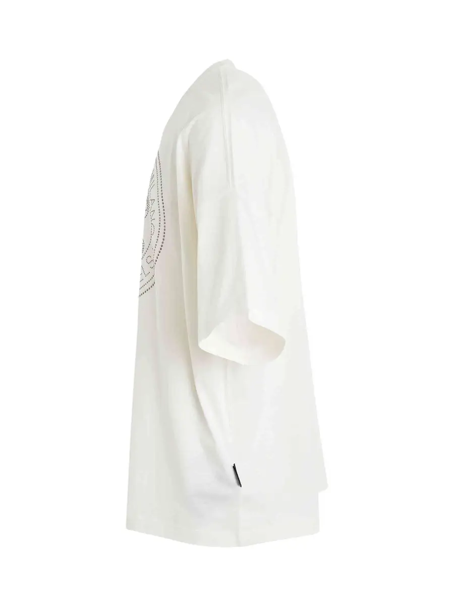 Palm Angels Milano Stud Loose Fit T-shirt in Off White | Thumbnail 2 Palm Angels Milano Stud Loose Fit T-shirt in Off White | Thumbnail 2