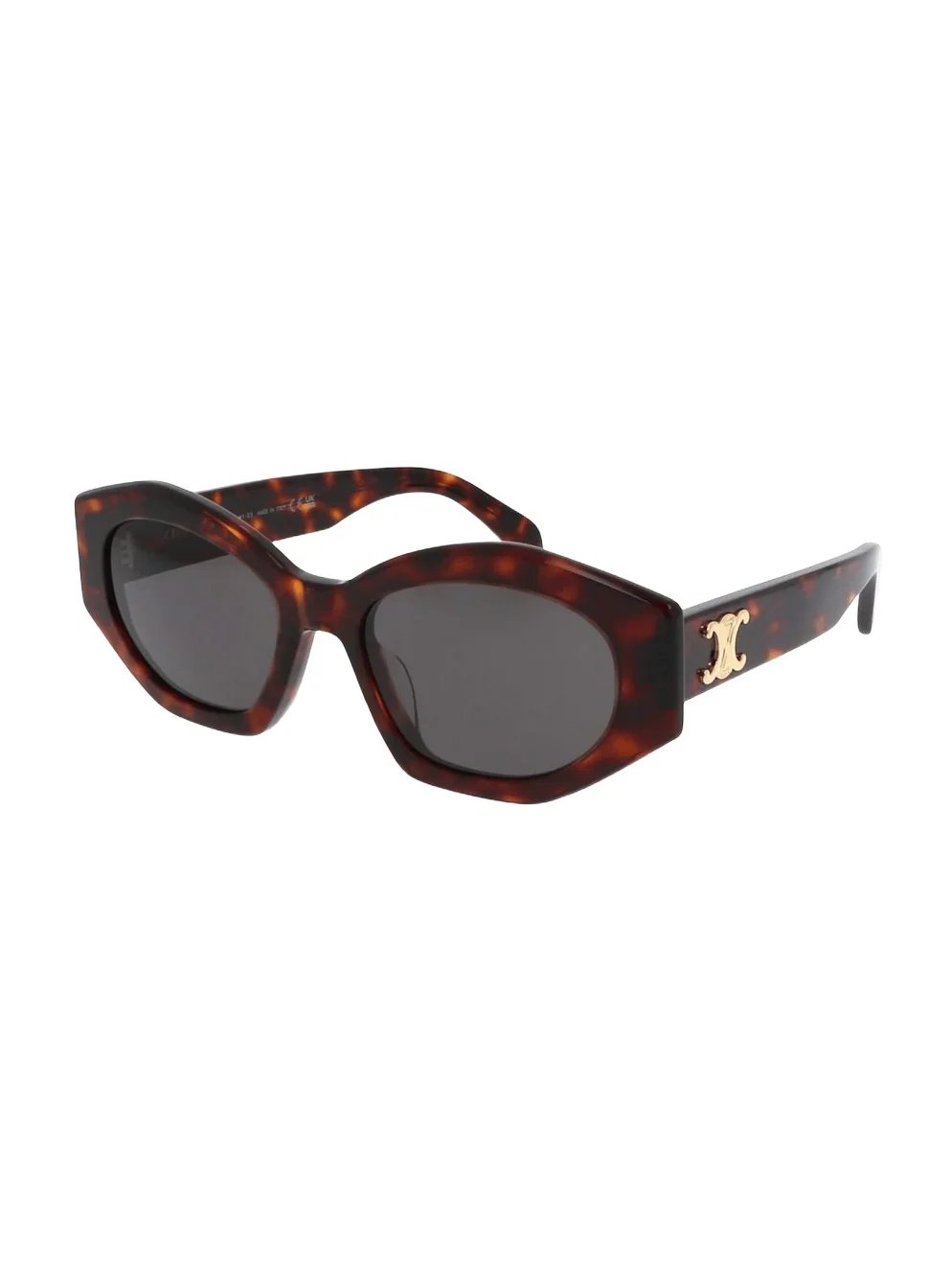 Celine Cl40238u 5552a Acetate Sunglasses in Dark Havana