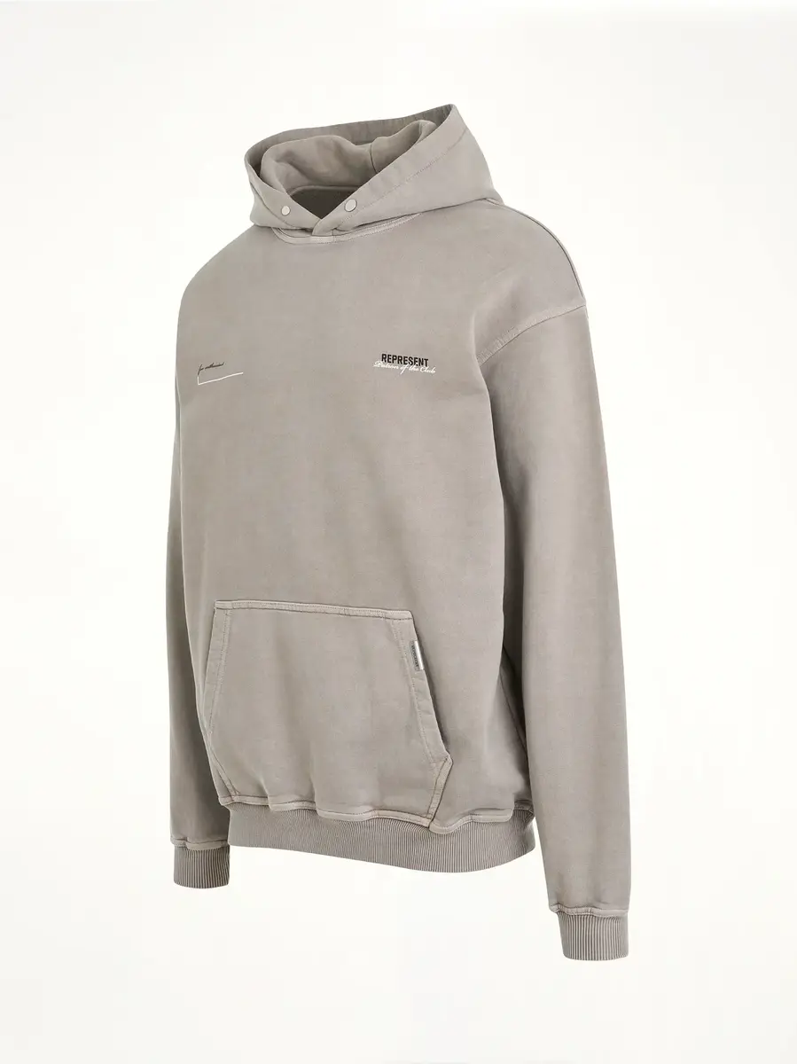 Represent Patron of The Club Hoodie in Mudstone | Thumbnail 3 Represent Patron of The Club Hoodie in Mudstone | Thumbnail 3