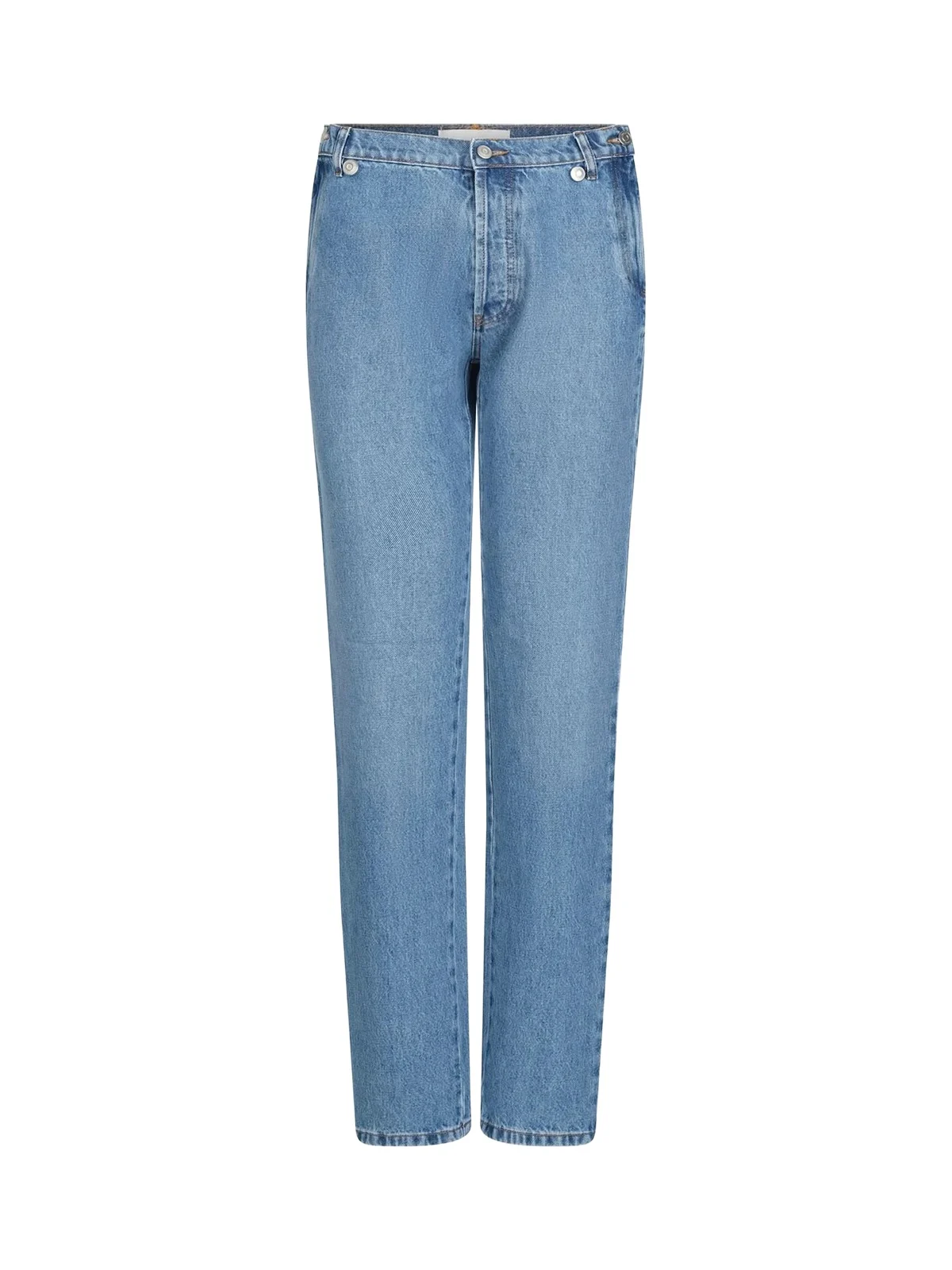 Coperni Open Hip Denim Trousers in Washed Blue